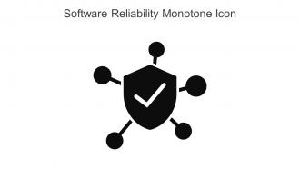 Software Reliability Monotone Icon In Powerpoint Pptx Png And Editable Eps Format