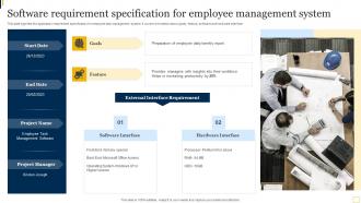 Software Requirement Specification For Employee Management System