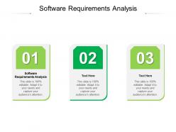 Software requirements analysis ppt powerpoint presentation visual aids icon cpb