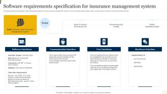 Software Requirements Specification For Insurance Management System