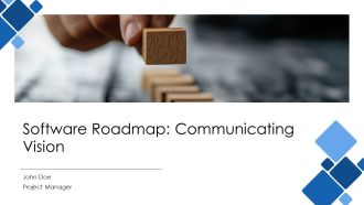 Software Roadmap Communicating Vision PPT Information AT