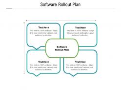 Software rollout plan ppt powerpoint presentation icon graphics pictures cpb