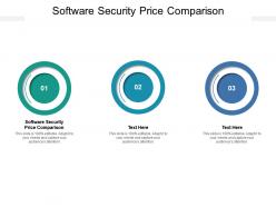 Software security price comparison ppt powerpoint presentation pictures diagrams cpb