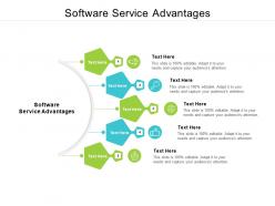 Software service advantages ppt powerpoint presentation infographics microsoft cpb