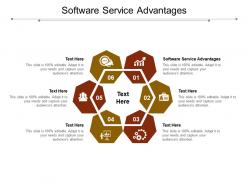 Software service advantages ppt powerpoint presentation outline cpb