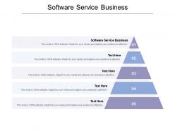 Software service business ppt powerpoint presentation ideas grid cpb