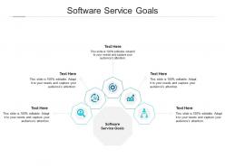 Software service goals ppt powerpoint presentation picture cpb