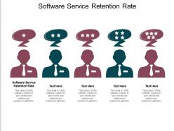 Software service retention rate ppt powerpoint presentation icon shapes cpb