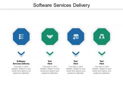 Software services delivery ppt powerpoint presentation summary demonstration cpb