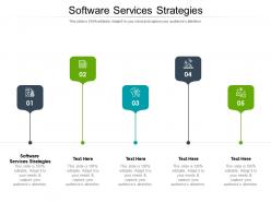 Software services strategies ppt powerpoint infographic template deck cpb