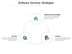 Software services strategies ppt powerpoint presentation pictures summary cpb