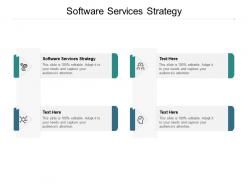 Software services strategy ppt powerpoint presentation styles slide cpb