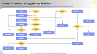 Software System Testing Process Flowchart Software Deployment Plan