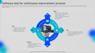 Software Test For Continuous Improvement Process