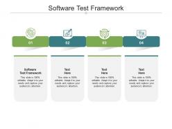 Software test framework ppt powerpoint presentation slides examples cpb