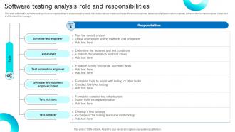 Software Testing Analysis Role And Responsibilities