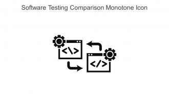 Software Testing Comparison Monotone Icon In Powerpoint Pptx Png And Editable Eps Format