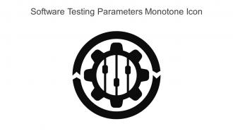 Software Testing Parameters Monotone Icon In Powerpoint Pptx Png And Editable Eps Format