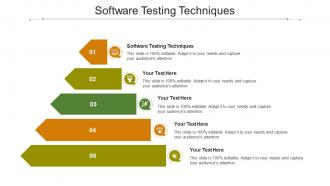 Software testing techniques ppt powerpoint presentation diagrams cpb
