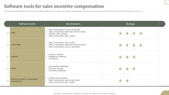 Software Tools For Sales Incentive Compensation