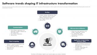Software Trends Shaping IT Infrastructure Transformation