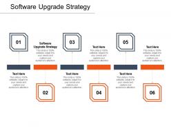 Software upgrade strategy ppt powerpoint presentation model styles cpb