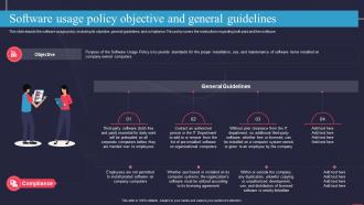 Software Usage Policy Objective And General Guidelines Information Technology Policy