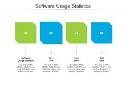 Software usage statistics ppt powerpoint presentation pictures format ideas cpb