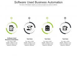 Software used business automation ppt powerpoint presentation summary designs cpb