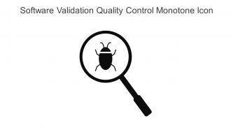 Software Validation Quality Control Monotone Icon In Powerpoint Pptx Png And Editable Eps Format