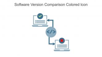 Software Version Comparison Colored Icon In Powerpoint Pptx Png And Editable Eps Format