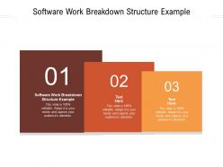 Software work breakdown structure example ppt powerpoint presentation portfolio themes cpb