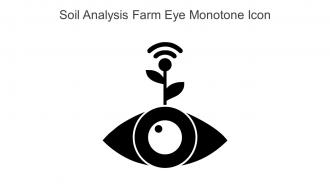 Soil Analysis Farm Eye Monotone Icon In Powerpoint Pptx Png And Editable Eps Format