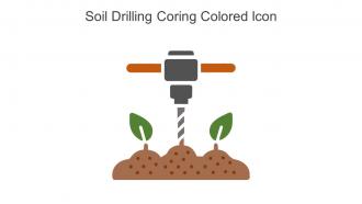 Soil Drilling Coring Colored Icon In Powerpoint Pptx Png And Editable Eps Format