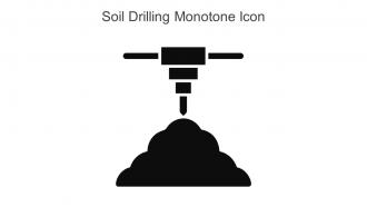 Soil Drilling Monotone Icon In Powerpoint Pptx Png And Editable Eps Format
