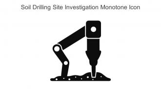 Soil Drilling Site Investigation Monotone Icon In Powerpoint Pptx Png And Editable Eps Format