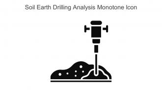 Soil Earth Drilling Analysis Monotone Icon In Powerpoint Pptx Png And Editable Eps Format