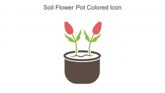 Soil Flower Pot Colored Icon In Powerpoint Pptx Png And Editable Eps Format