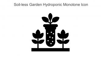 Soil Less Garden Hydroponic Monotone Icon In Powerpoint Pptx Png And Editable Eps Format