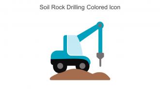 Soil Rock Drilling Colored Icon In Powerpoint Pptx Png And Editable Eps Format