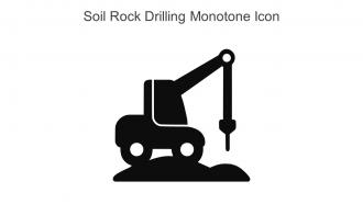 Soil Rock Drilling Monotone Icon In Powerpoint Pptx Png And Editable Eps Format