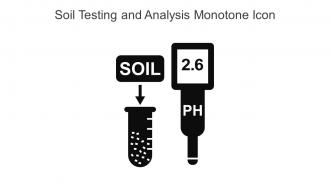 Soil Testing And Analysis Monotone Icon In Powerpoint Pptx Png And Editable Eps Format