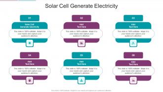 Solar Cell Generate Electricity In Powerpoint And Google Slides Cpb