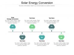 Solar energy conversion ppt powerpoint presentation model templates cpb