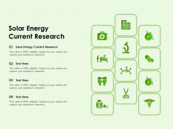 Solar Energy Current Research Ppt Powerpoint Presentation Pictures Outfit