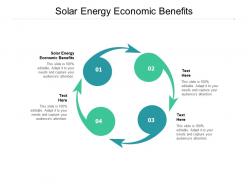 Solar energy economic benefits ppt powerpoint presentation templates cpb