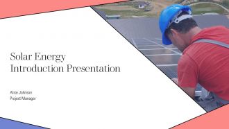 Solar Energy Introduction Presentation PPT Summary AT