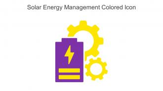Solar Energy Management Colored Icon In Powerpoint Pptx Png And Editable Eps Format