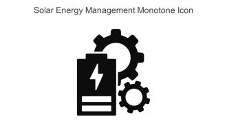 Solar Energy Management Monotone Icon In Powerpoint Pptx Png And Editable Eps Format