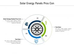 Solar energy panels pros con ppt powerpoint presentation portfolio example cpb